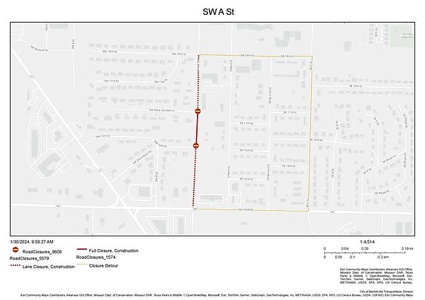 Section of Bentonville road to be closed for months for stormwater improvement work | Northwest Arkansas Democrat-Gazette - Vimarsana News