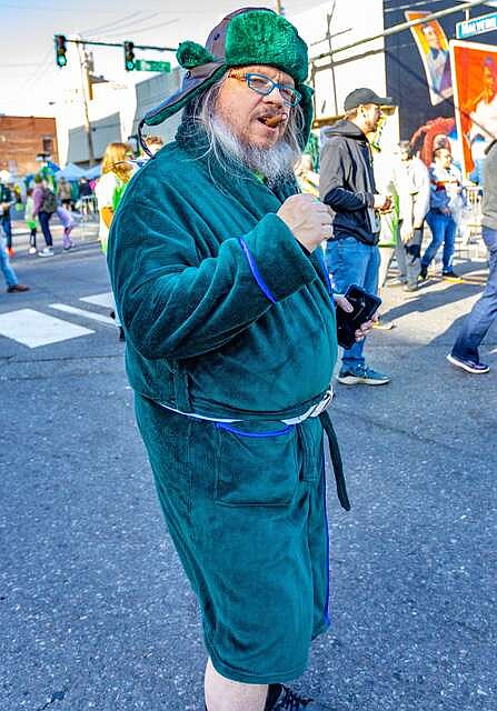 A member of the Cousin O'Eddies readies for the 2023 parade. (Submitted photo courtesy of Visit Hot Springs)