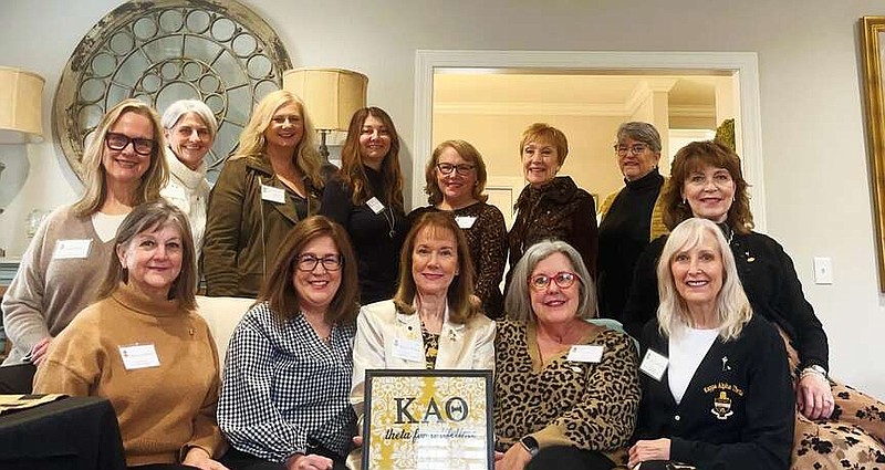 Members of the Northwest Arkansas Alumnae chapter of Kappa Alpha Theta celebrated Founders' Day with a brunch meeting on Jan. 27 in Springdale. The group honored Roberta Billingsley for 50 years of membership in Kappa Alpha Theta. The alumnae chapter, which meets quarterly for social and philanthropic events, supports CASA of NWA. For information email monastarr25@gmail.com.

(Courtesy Photo)