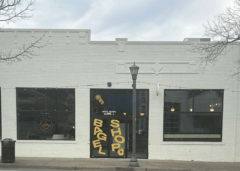 The Bagel Shop occupies a storefront in the 1500 block of Little Rock's Main Street. (Arkansas Democrat-Gazette/Rachel O'Neal)