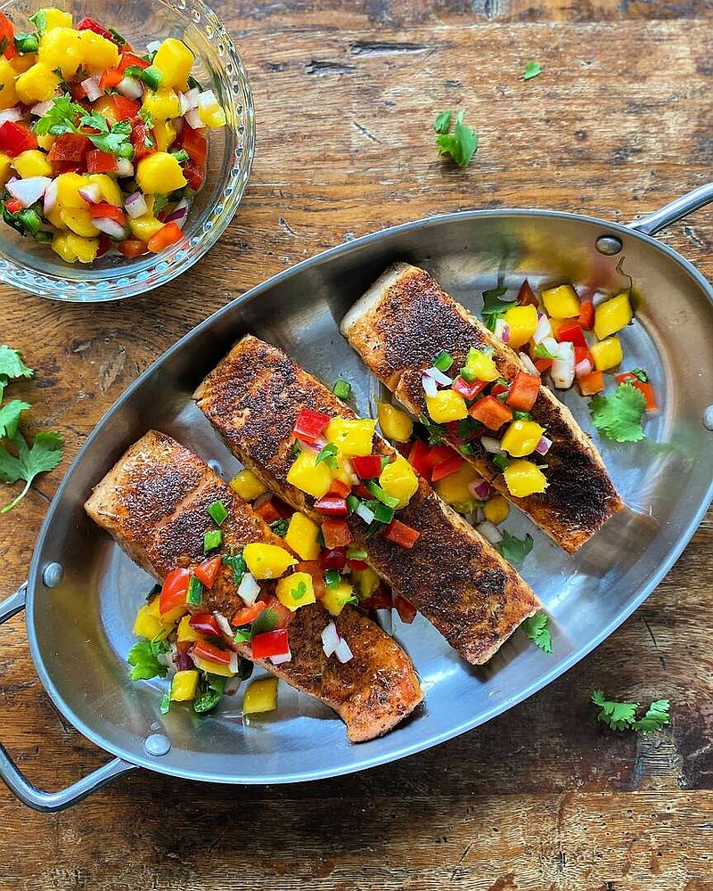 TasteFood
Balance out salmon's buttery and oily richness with a blackening spice blend.