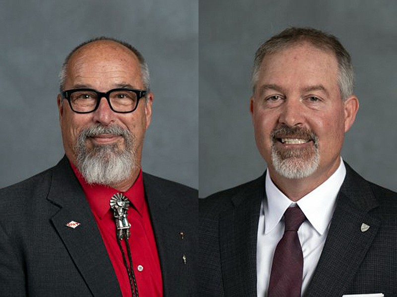 Ty Bates (left) and Brad Hall are seeking the Republican nomination for state House District 24 in Crawford and Washington counties .