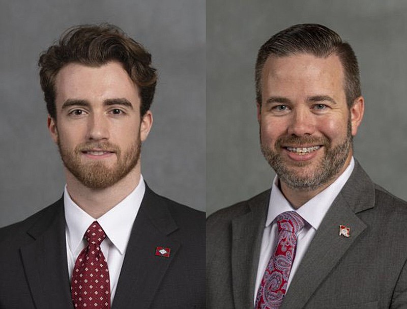 Nick Burkes (left) and Joshua Hagan are seeking the Republican nomination for the state House District 14 seat.