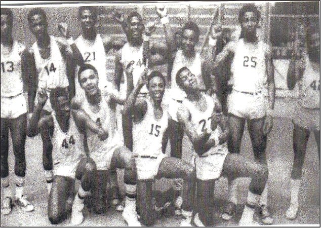 Photo contributed by the African American Historical Commission of Camden

Lincoln High School Tigers

Shown are the Lincoln High School Tigers, which, in 1969, became the first African American team to win the AA Division State Basketball Championship. The team was coached by Tyree Webster of Camden.