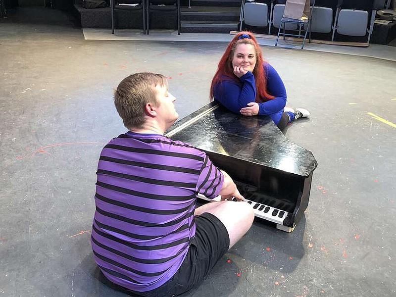 Megan Henley plays Lucy, and Eric Wells is Schroeder in the Fort Smith Little Theatre production of the musical “You're A Good Man, Charlie Brown.”

(Courtesy Photo/FSLT)