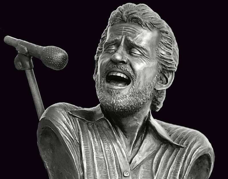 A bust of musician Levon Helm by artist Kevin Kresse will be part of “25 Years of Arkansongs.” (Special to the Democrat-Gazette/Kevin Kresse)