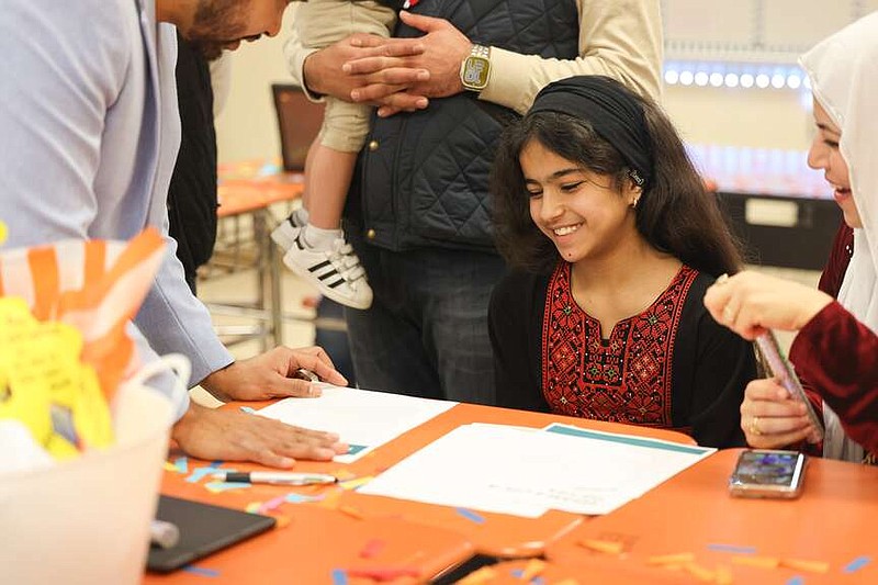 Swaiki's story is based on her own experience of moving from Palestine to the United States and how being a newcomer can be nerve wracking — but that friends, teachers and finding courage can help make the transition easier. (Photo courtesy of TISD)