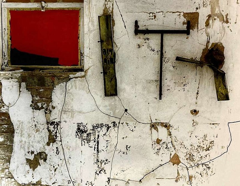 “Red Window,” a photograph by David Rackley, and “Rabbit Head Drawing,” s mixed-media piece by Aaron Calvert, both Russellville artists, are part of the “Small Works on Paper” touring exhibition, opening Friday at Russellville's River Valley Arts Center.

(Special to the Democrat-Gazette)