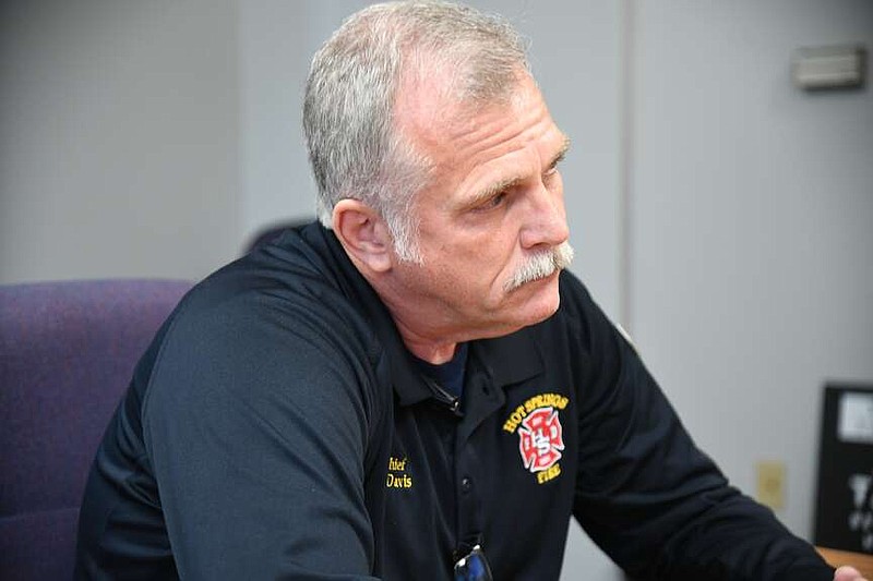Hot Springs Fire Chief Ed Davis is shown in a recent interview with The Sentinel-Record. (The Sentinel-Record/Lance Brownfield/File)