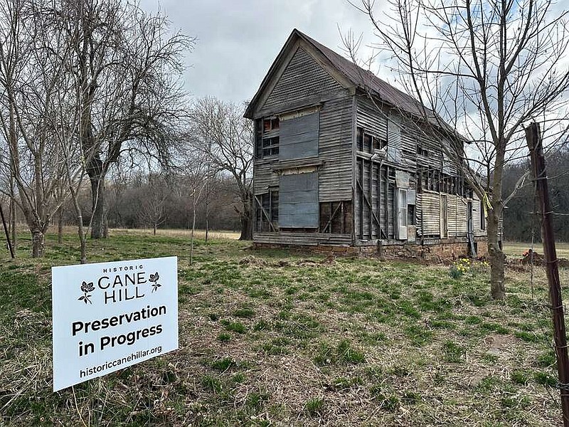 The Kirby-Colburn house, built circa 1890, is seen east of Arkansas 45 in Cane Hill. The nonprofit Historic Cane Hill, Inc., is working to restore the property. (Courtesy/Historic Cane Hill, Inc.)