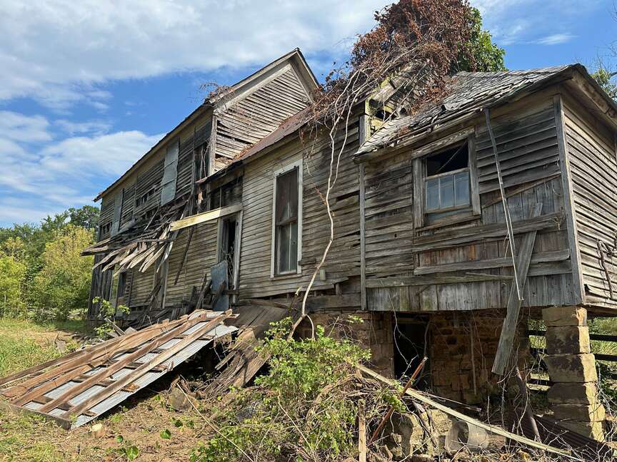 Shoring up a piece of Cane Hill history Stabilization work begins on
