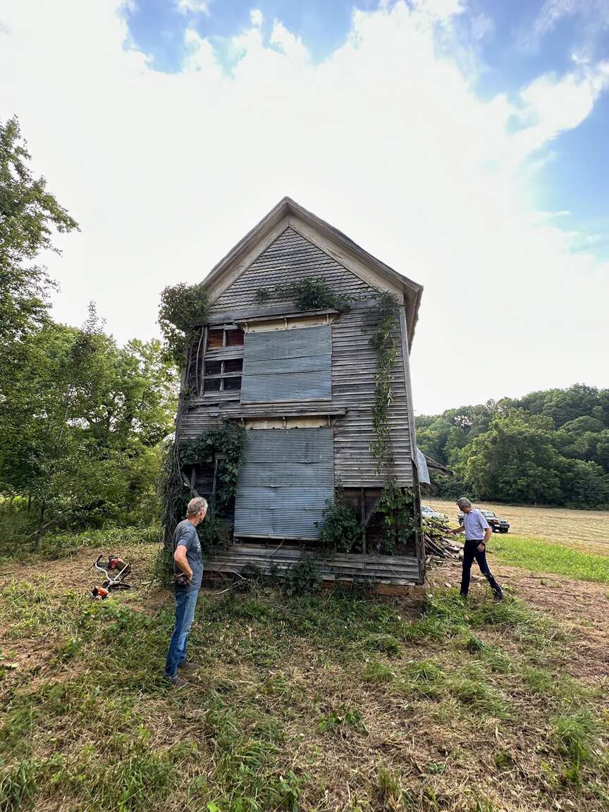 Shoring up a piece of Cane Hill history Stabilization work begins on