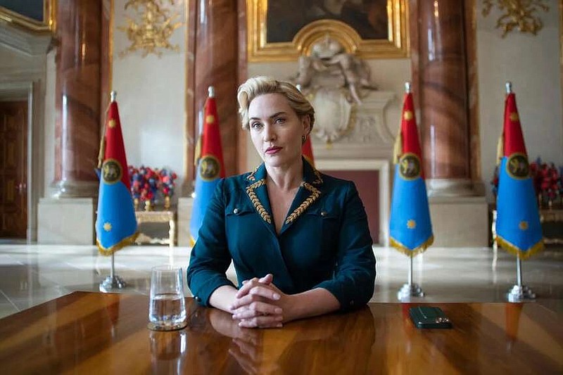 Kate Winslet as Chancellor Elena Vernham in the HBO series “The Regime” (photo courtesy HBO)