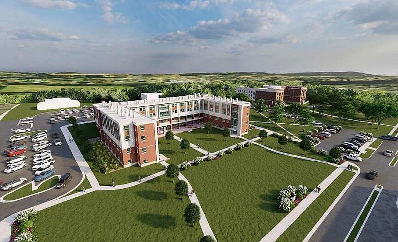 This artist's rendering shows the new residence hall being built at the University of the Ozarks in Clarksville. 
(Courtesy Image/University of the Ozarks)