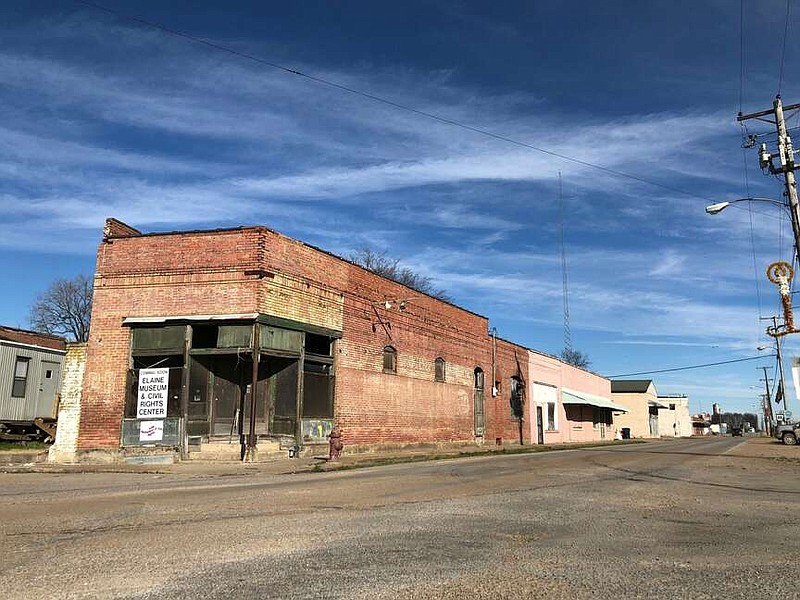 The former Lee Grocery Store in Elaine is show in this 2022 file photo. The building is set to be the new home of the Elaine Legacy Center's museum. (Arkansas Democrat-Gazette/Sean Clancy)