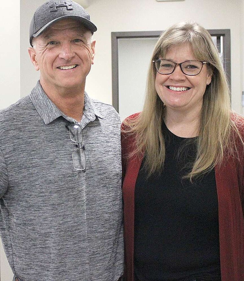 Annette Beard/Pea Ridge TIMES
Dr. Alan Schumacher and April Landry, officer manager, are preparing for the April 1 opening of Pea Ridge Urgent Care.