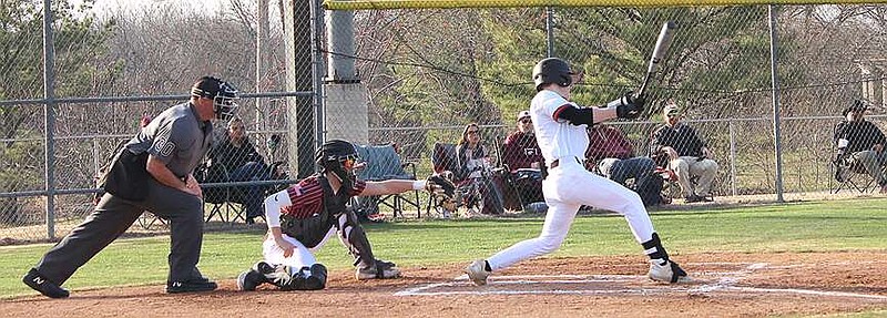 Annette Beard/Pea Ridge TIMES
Senior Logan Long, No. 6, at bat as the baseball Pea Ridge Blackhawks hosted the Siloam Springs Panthers Wednesday, March 7, 2024. For more photographs, go to the PRT gallery at https://tnebc.nwaonline.com/photos/.