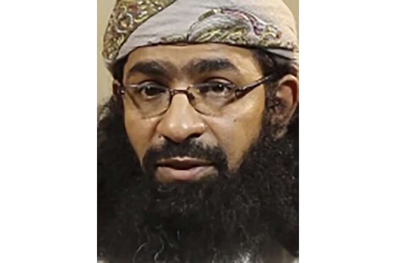 This photo provided by Rewards for Justice, U.S. Department of State, shows Khalid al-Batarfi. The leader of Yemen's branch of al-Qaida is dead, the militant group announced Sunday, March 10, 2024, without giving details. Khalid al-Batarfi had a $5 million bounty on his head from the U.S. government over leading the group al-Qaida in the Arabian Peninsula, long considered the most-dangerous branch of the extremist group still operating after the death of founder Osama bin Laden. (Rewards For Justice, U.S. Department of State, via AP)