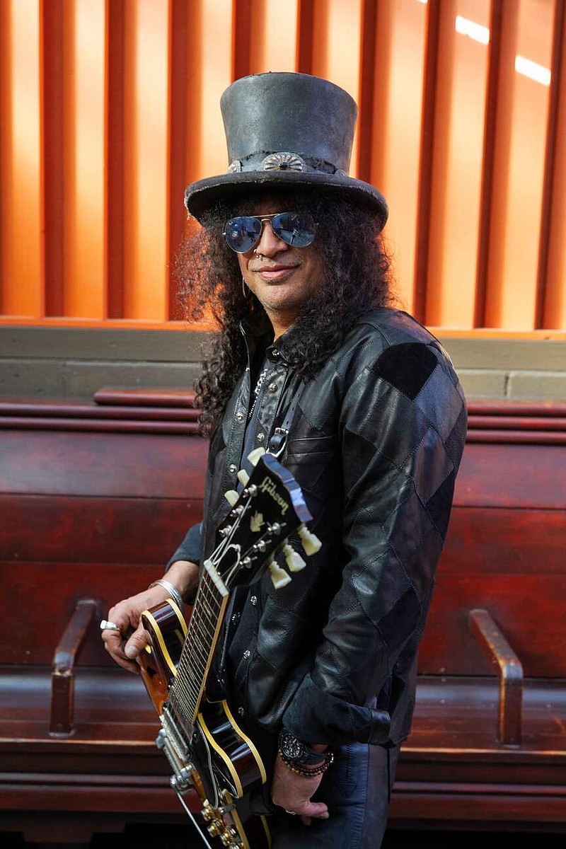 Slash — the Grammy winning guitarist of Guns and Roses — brings his S.E.R.P.E.N.T. festival Aug. 16 to the Momentary in Bentonville. Also performing will be Christone “Kingfish” Ingram, Robert Randolph and ZZ Ward. 
(Courtesy Photo/Gene Kirkland)