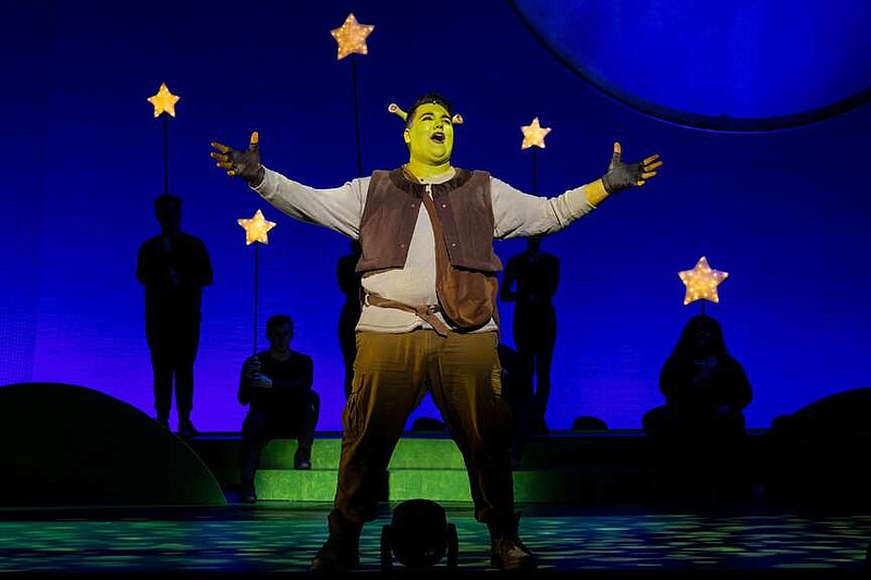 Nicholas Hambruch plays the title role in "Shrek the Musical," onstage this week at Little Rock's Robinson Center Performance Hall.

(Special to the Democrat-Gazette/FullOutCreative)