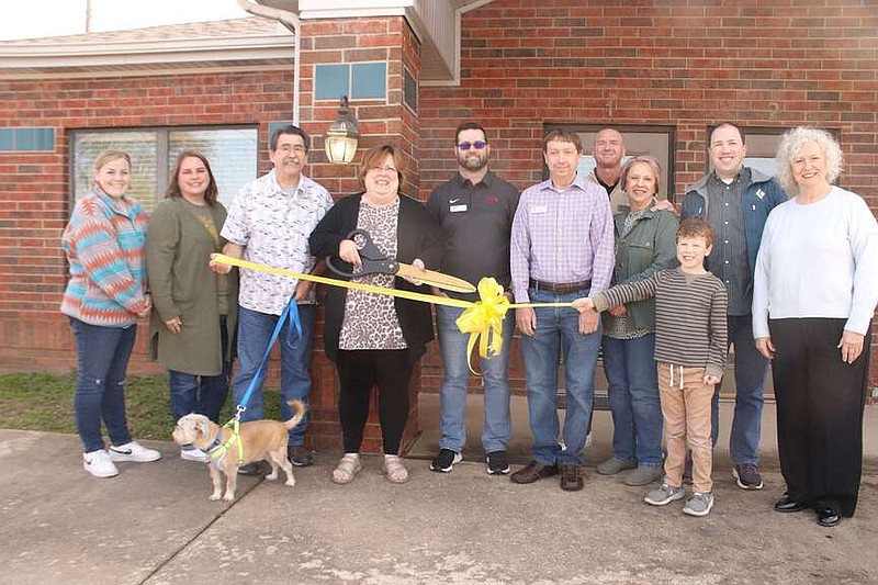 Lynn Kutter/Enterprise-Leader
Prairie Grove Chamber of Commerce sponsored a ribbon-cutting ceremony Saturday, March 9, for the new location for Sew in the Grove, 213 W. Buchanan St., Suite 1. The business is owned by Tammi Kuschner.