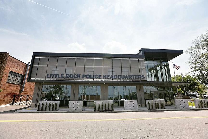 FILE — The Little Rock Police headquarters is shown in this 2023 file photo. (Arkansas Democrat-Gazette/Thomas Metthe)