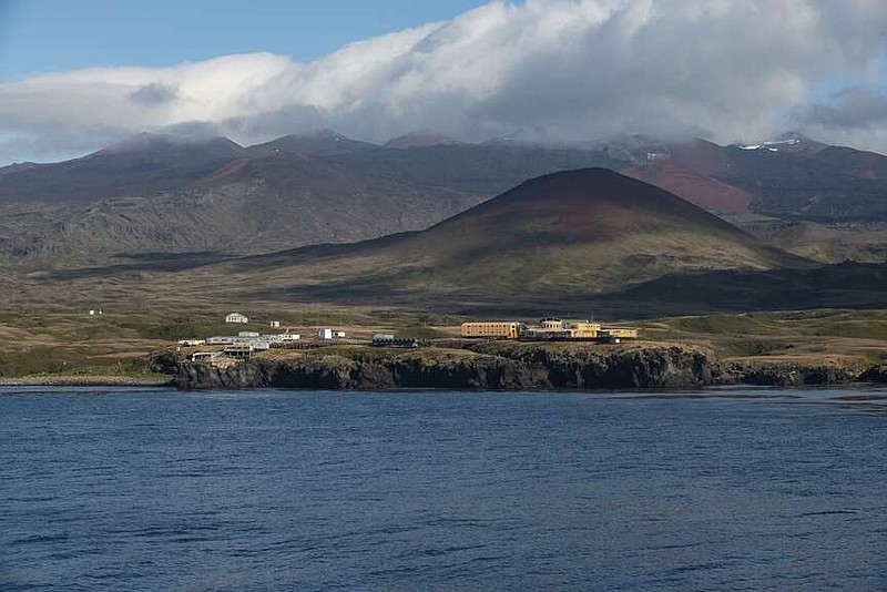This undated photo shows a research base on Marion Island, part of the Prince Edward Islands, a South African territory in the southern Indian Ocean near Antarctica. Mice that were brought by mistake to a remote island near Antarctica 200 years ago are breeding out of control because of climate change, eating seabirds and causing major harm in a special nature reserve with “unique biodiversity.” Now conservationists are planning a mass extermination using helicopters and hundreds of tons of rodent poison. (Anton Wolfaardt via AP)
