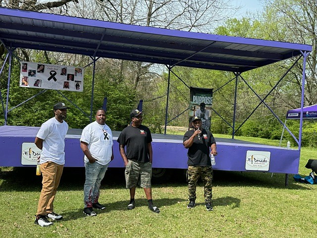 A march and rally organized and held Saturday by Parents United Against Youth Violence featured speakers including representatives from the Men of Purpose group. (Contributed)