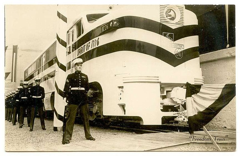 El Dorado, circa 1947: For a couple years after World War II, a Freedom Train pulled by a Spirit of 1776 locomotive traveled the U.S. in a show of patriotic pride. There was controversy as, in some cities like Birmingham, local officials required black and white residents to view the train at separate times.

Send questions or comments to Arkansas Postcard Past, P.O. Box 2221, Little Rock, AR 72203