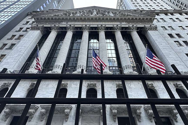 The New York Stock Exchange is shown on Tuesday, March 19, 2024, in New York. Stocks are opening lower as some of Wall Street's mania around artificial-intelligence technology cools. (AP Photo/Peter Morgan)