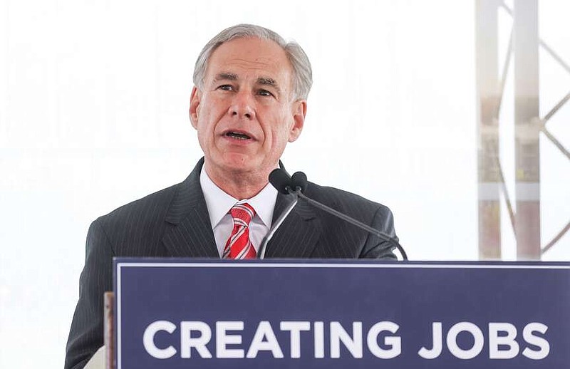 Texas Gov. Greg Abbott spoke at the groundbreaking ceremony for a new regional campus for Wells Fargo in Irving, Texas, last year. The project was awarded a $5 million Texas Enterprise Fund grant. (Liesbeth Powers/The Dallas Morning News/TNS)