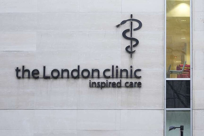 FILE - A general view of The London Clinic where Kate, Princess of Wales is recovering from surgery, in London, Wednesday, Jan. 17, 2024. A British privacy watchdog said Wednesday, March 20, 2024, it is looking into a report that staff at a private London hospital tried to access the Princess of Wales' medical records while she was a patient for abdominal surgery. (AP Photo/Kin Cheung, File)