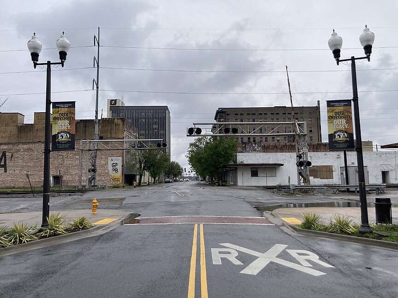 A streetscape project that ended at Fourth Avenue on Main Street is about to start up again and extend south another four blocks. (Pine Bluff Commercial/Byron Tate)