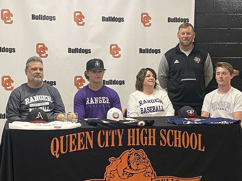 Queen City standout athlete Clint Wiley recently signed his letter of intent to continue his academic and athletic career to play baseball at Ranger Junior College in Ranger, Texas. (Submitted photo)