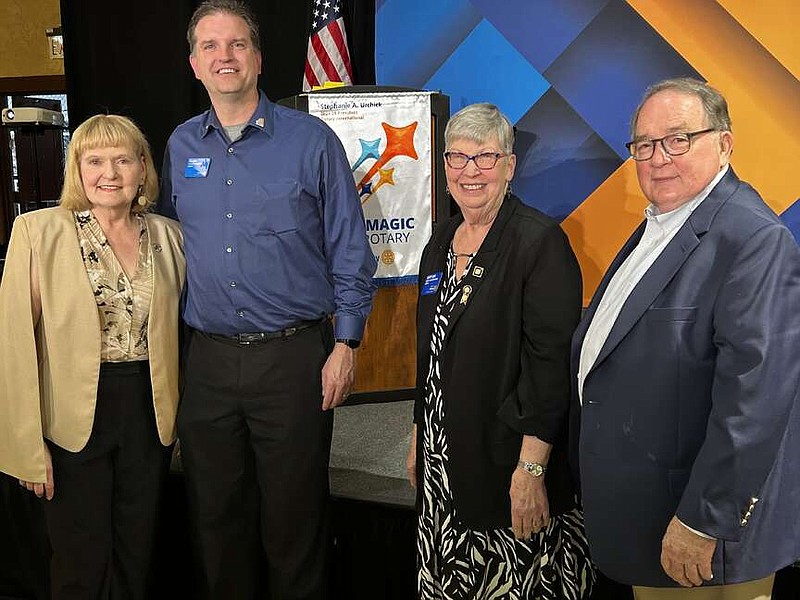 Submitted photo
Rotary International President-elect Stephanie Urchick with Allen Huggins,
Mary Ann Beahon and Jacque Cowherd of the Rotary Club of Fulton.
