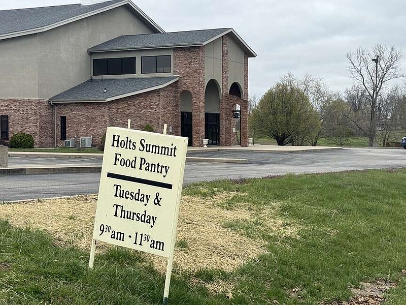 Anakin Bush/Fulton Sun
Union Hill Baptist Church in Holts Summit, where the Holts Summit Food Bank is hosted. The food bank is open from 6-7:30 p.m. on the second Thursday of each month, as well as 9:30-11:30 a.m. on Tuesday and Thursday.