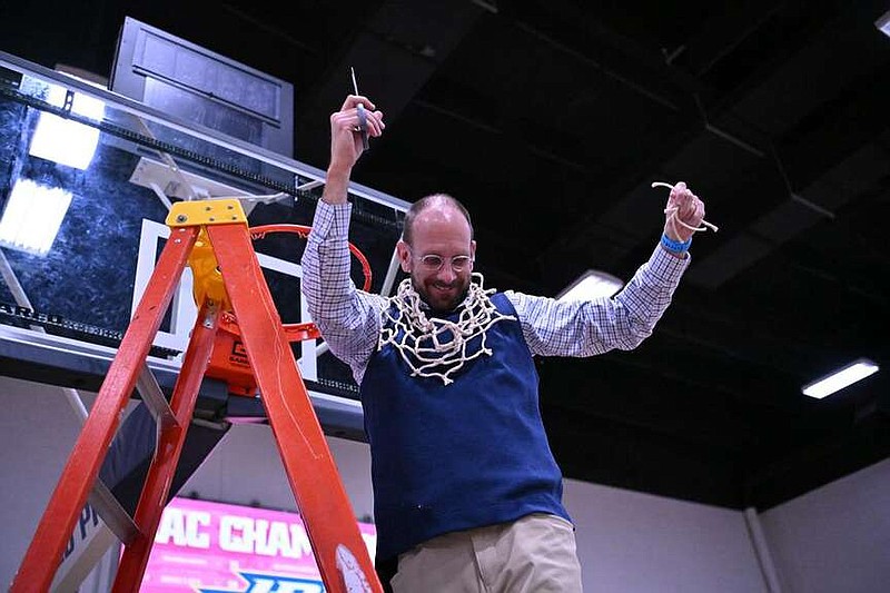 Photograph courtesy of John Brown University Sports Information
John Brown University women's basketball Coach Jeff Soderquist announced his retirement March 26.
