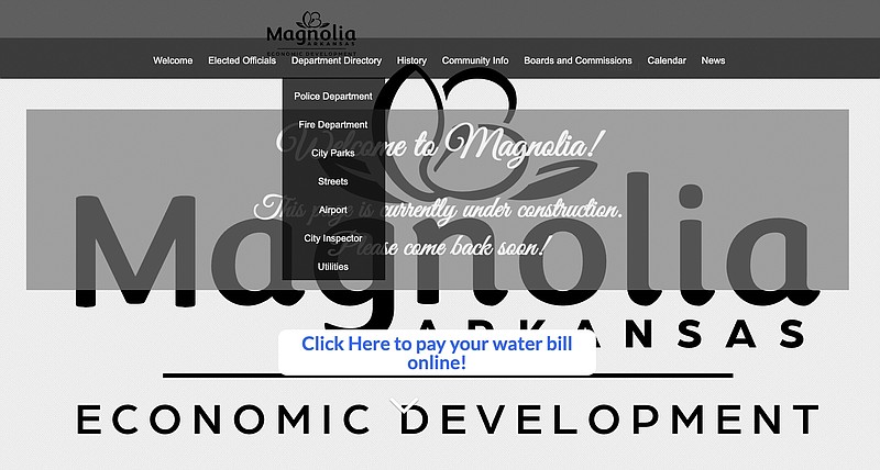 This screenshot is of the current Magnolia City website.