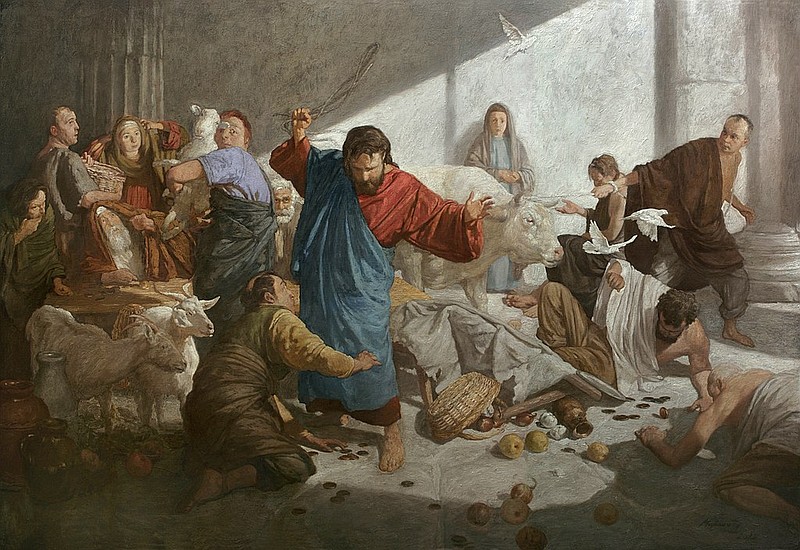 (Expulsion of the Merchants from the Temple by Andrei Mironov)