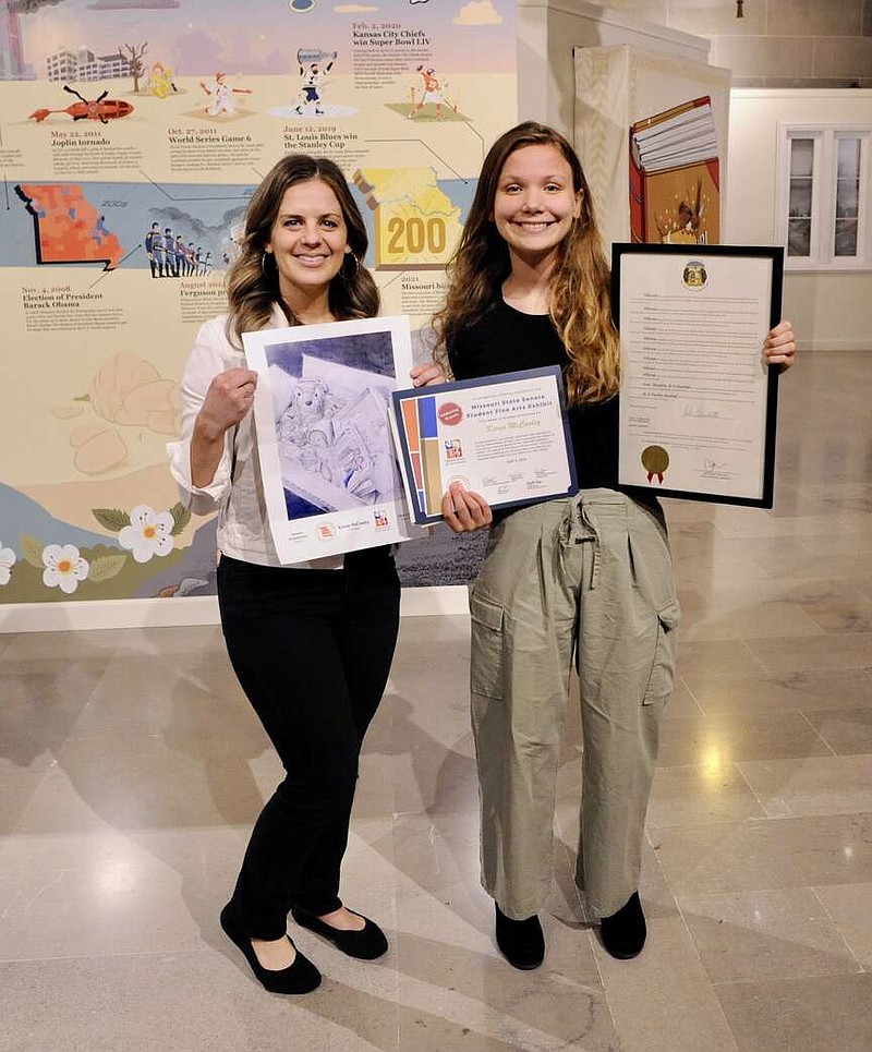 Blair Oaks student’s art honored by state senator | Jefferson City News ...