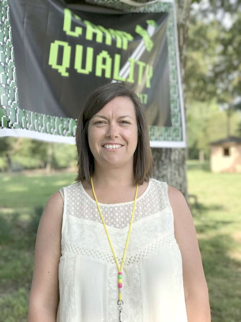 Submitted photo
Amber Dovel of Bella Vista is pictured at Camp Quality-Arkansas. She began volunteering with the camp in 1993.