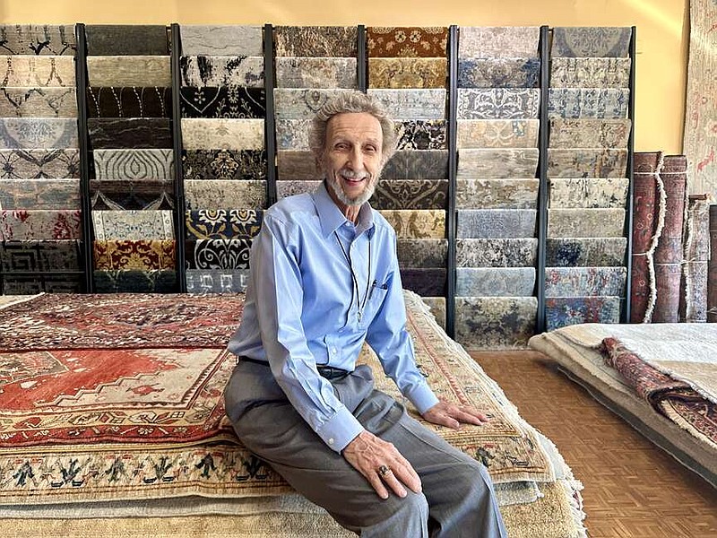 David Martinous in Martinous Oriental Rugs' showroom, 1521 Macon Drive in Little Rock. His grandfather emigrated from Lebanon to Springfield, Mo., in 1865 and opened a mercantile there. A branch of his family runs a produce wholesaler outside of Wichita, Kan.; his father worked in that industry before going into less-perishable rug sales.