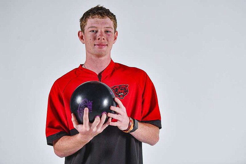 Fort Smith Northside's Max Howerton, seen Tuesday, April 2, 2024, is the 2024 River Valley Democrat-Gazette Boys Bowler of the Year. Visit rivervalleydemocratgazette.com/photo for today's photo gallery.
(River Valley Democrat-Gazette/Hank Layton)