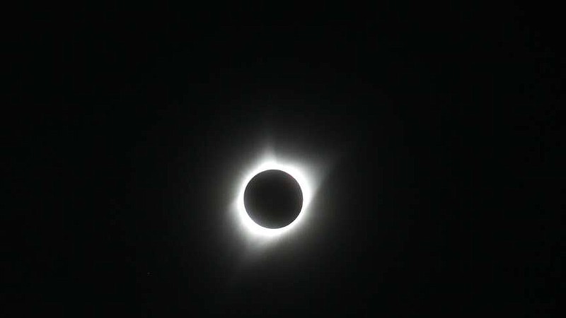 The Aug. 21, 2017, solar eclipse is seen in this photograph take in Casper, Wyo. (Photo courtesy of Kelly Ray)