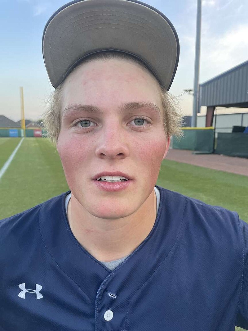 Springdale Har-Ber junior Luke Cornelison drove in the winning run with a seventh-inning single and gave the Wildcats a 3-2 victory over Fayetteville in 6A-West Conference action at Wildcat Field in Springdale. (Henry Apple photo)