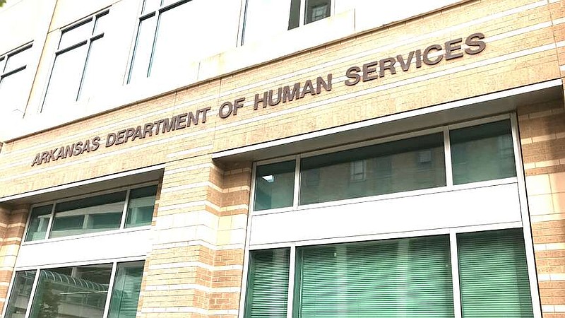 FILE — The Arkansas Department of Human Services at Donaghey Plaza in Little Rock is shown in this 2019 file photo.