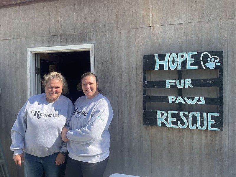 Amanda Stevens (left) and Faith Wetzler (right) work together to ensure the animals at the shelter have the best living situation possible. (The Sentinel-Record/Hailey Grillo)