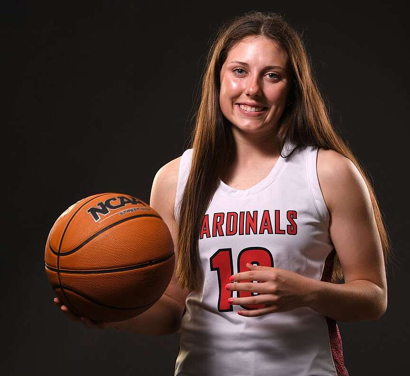 Reese Shirey of Farmington is the Northwest Arkansas Democrat-Gazette Girls Basketball Player of the Year for 2023-24. Visit nwaonline.com/photo for today's photo gallery.
(NWA Democrat-Gazette/Andy Shupe)