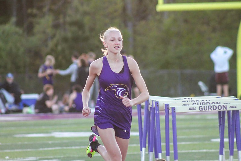 Fouke senior standout Payton Jones won back-to-back events (800 and 3,200 meters) in the Georgia-Pacific Senior Relays hosted by Gurdon High School. She has already qualified for the 800 in the Class 3A state meet. (Photo courtesy of Fouke athletics)