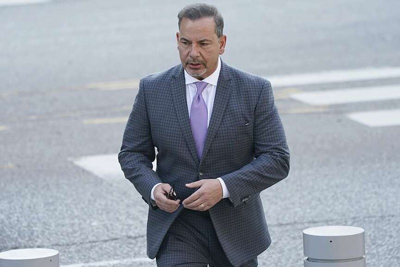 FILE - Former DEA agent Joseph Bongiovanni arrives at the Robert H. Jackson U.S. Court House for a hearing for an upcoming trial on drug and bribery charges, Wednesday, June 21, 2023. A federal jury on Friday, April 12, 2024, convicted Bongiovanni of obstruction of justice and lying to federal agents. (Derek Gee/The Buffalo News via AP, File)